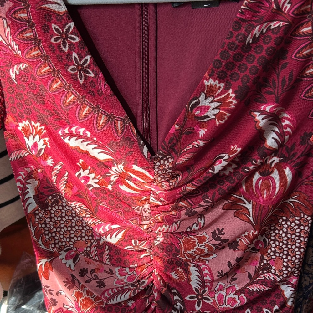 Jessica Howard Pink Floral Midi Dress - Picture 4 of 5